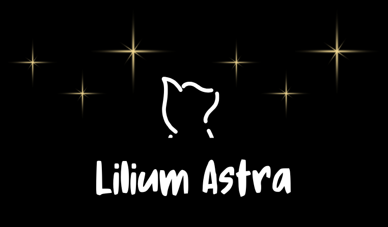 Logo représentant la silhouette d'un chat et des étoiles.